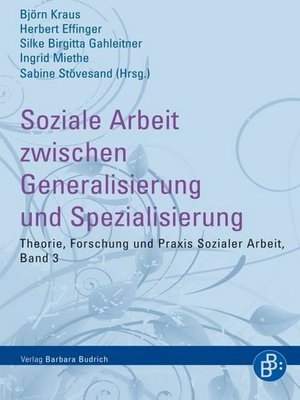 cover image of Soziale Arbeit zwischen Generalisierung und Spezialisierung